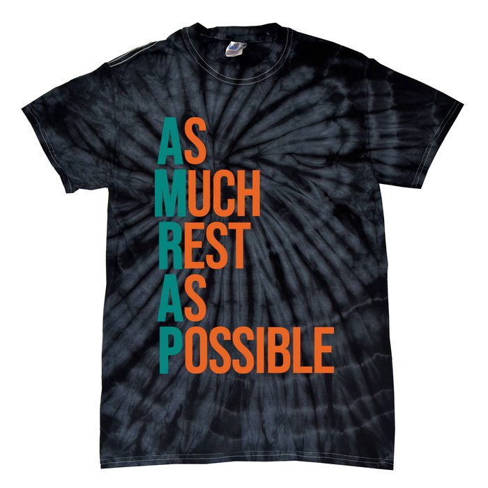 AMRAP As Much Rest As Possible Funny Tie-Dye T-Shirt