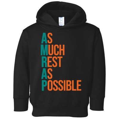 AMRAP As Much Rest As Possible Funny Toddler Hoodie