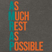 AMRAP As Much Rest As Possible Funny Cotton Canvas Backpack