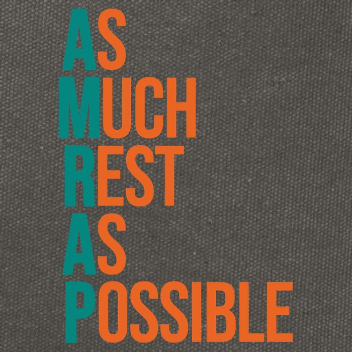 AMRAP As Much Rest As Possible Funny Cotton Canvas Backpack