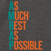 AMRAP As Much Rest As Possible Funny Vector Backpack