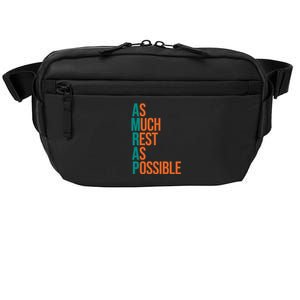 AMRAP As Much Rest As Possible Funny Crossbody Pack