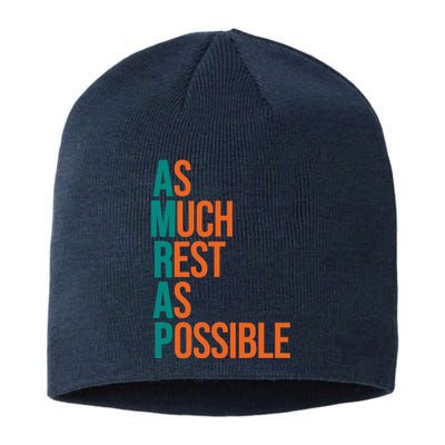 AMRAP As Much Rest As Possible Funny Sustainable Beanie