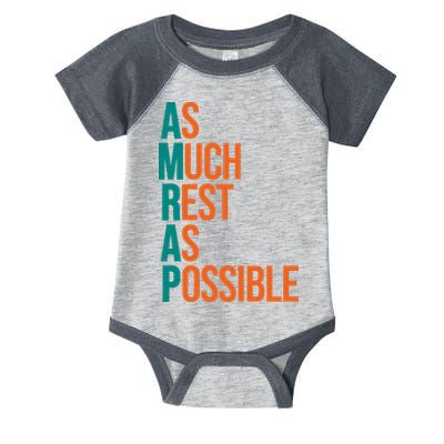 AMRAP As Much Rest As Possible Funny Infant Baby Jersey Bodysuit