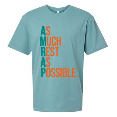 AMRAP As Much Rest As Possible Funny Sueded Cloud Jersey T-Shirt