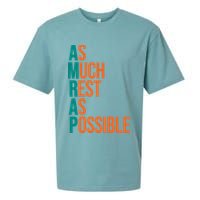 AMRAP As Much Rest As Possible Funny Sueded Cloud Jersey T-Shirt