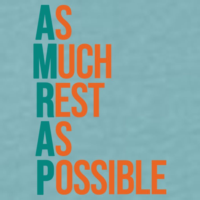 AMRAP As Much Rest As Possible Funny Sueded Cloud Jersey T-Shirt