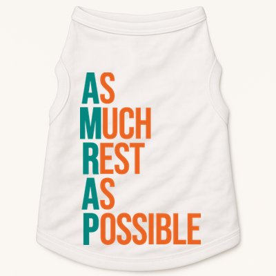 AMRAP As Much Rest As Possible Funny Doggie Tank