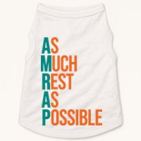 AMRAP As Much Rest As Possible Funny Doggie Tank