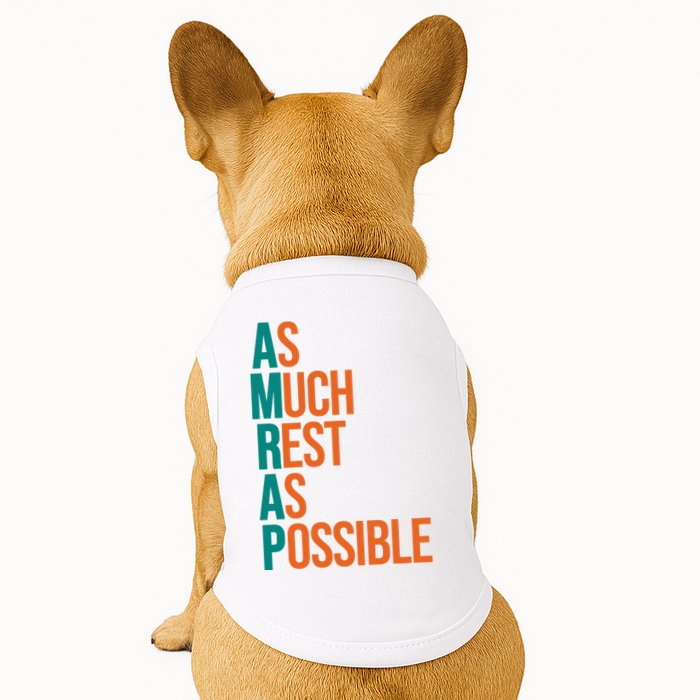 AMRAP As Much Rest As Possible Funny Doggie Tank