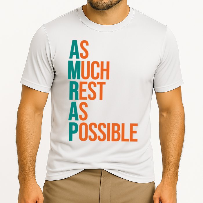 AMRAP As Much Rest As Possible Funny Performance Shirt