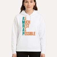 AMRAP As Much Rest As Possible Funny Hoodie
