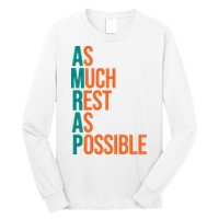 AMRAP As Much Rest As Possible Funny Long Sleeve Shirt