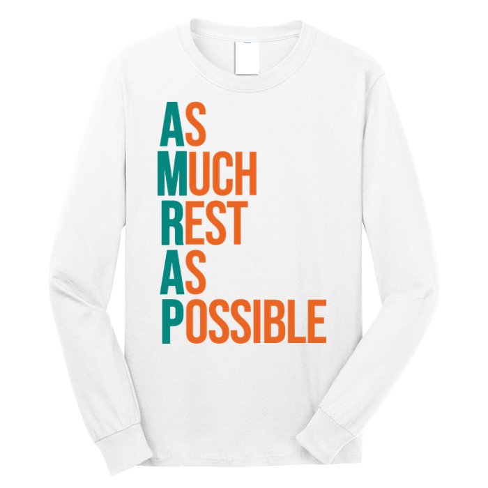 AMRAP As Much Rest As Possible Funny Long Sleeve Shirt
