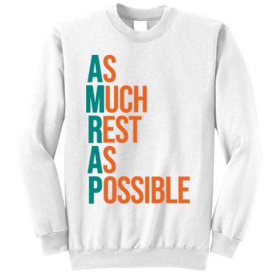 AMRAP As Much Rest As Possible Funny Sweatshirt