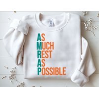 AMRAP As Much Rest As Possible Funny Sweatshirt