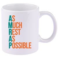AMRAP As Much Rest As Possible Funny 11oz C Handle Ceramic Mug