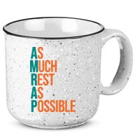 AMRAP As Much Rest As Possible Funny 15oz Campfire Ceramic Mug