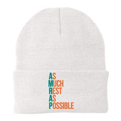 AMRAP As Much Rest As Possible Funny Knit Cap Winter Beanie