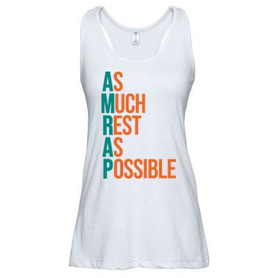 AMRAP As Much Rest As Possible Funny Ladies Essential Flowy Tank