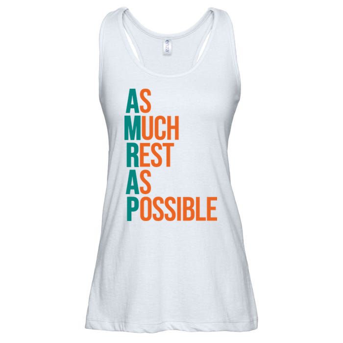 AMRAP As Much Rest As Possible Funny Ladies Essential Flowy Tank