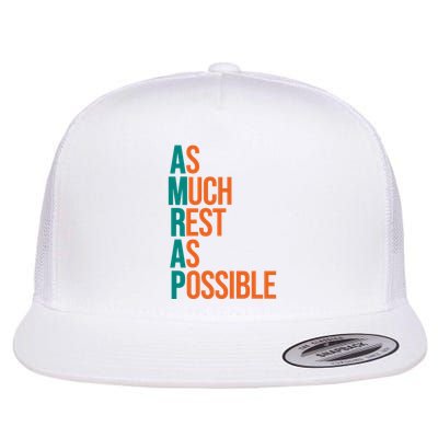 AMRAP As Much Rest As Possible Funny Flat Bill Trucker Hat