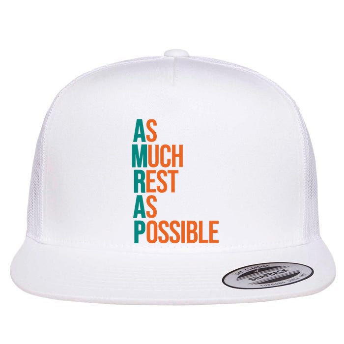 AMRAP As Much Rest As Possible Funny Flat Bill Trucker Hat