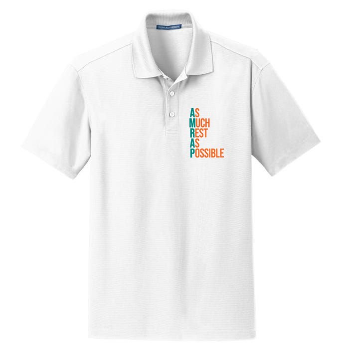 AMRAP As Much Rest As Possible Funny Dry Zone Grid Polo