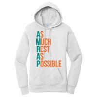 AMRAP As Much Rest As Possible Funny Women's Pullover Hoodie