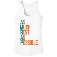 AMRAP As Much Rest As Possible Funny Ladies PosiCharge Competitor Racerback Tank