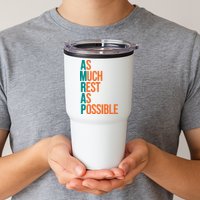AMRAP As Much Rest As Possible Funny Tumbler