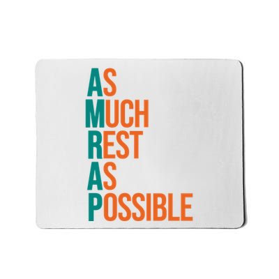 AMRAP As Much Rest As Possible Funny Mousepad