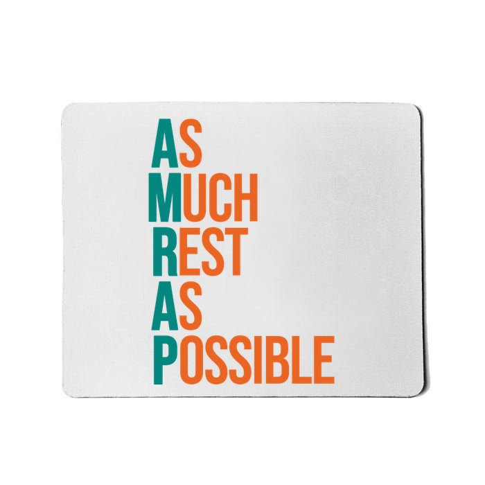 AMRAP As Much Rest As Possible Funny Mousepad