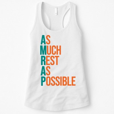 AMRAP As Much Rest As Possible Funny Womens Tank Top