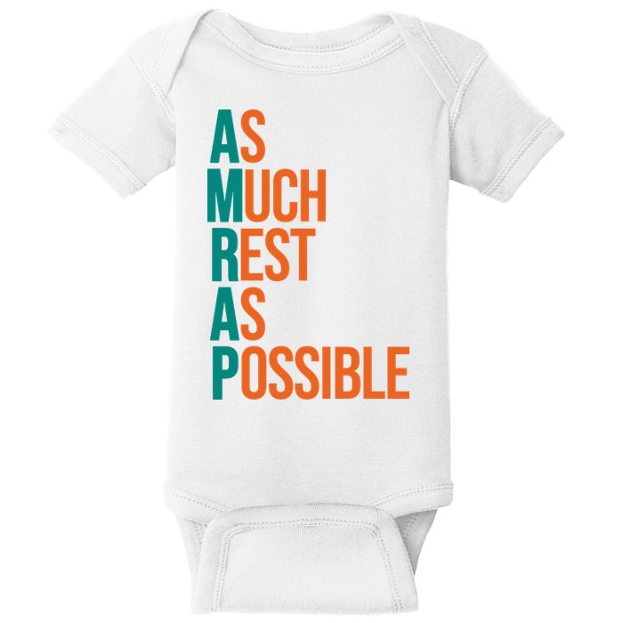 AMRAP As Much Rest As Possible Funny Baby Bodysuit