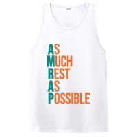 AMRAP As Much Rest As Possible Funny PosiCharge Competitor Tank