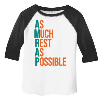 AMRAP As Much Rest As Possible Funny Toddler Fine Jersey T-Shirt