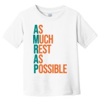 AMRAP As Much Rest As Possible Funny Toddler T-Shirt