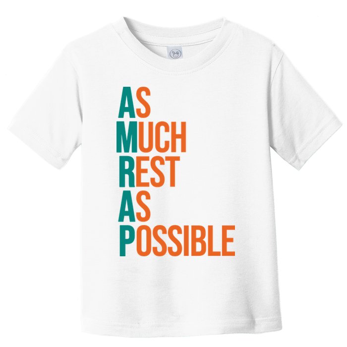 AMRAP As Much Rest As Possible Funny Toddler T-Shirt