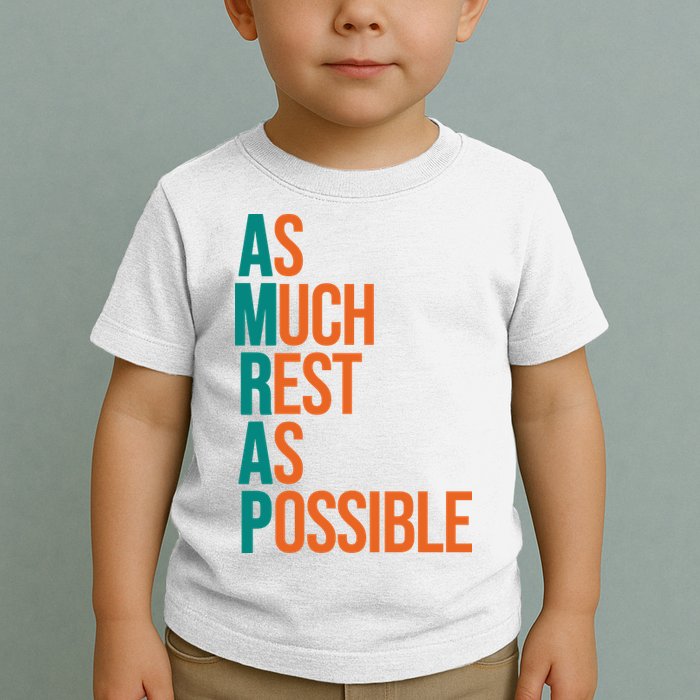 AMRAP As Much Rest As Possible Funny Toddler T-Shirt