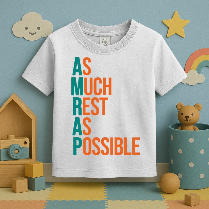 AMRAP As Much Rest As Possible Funny Toddler T-Shirt