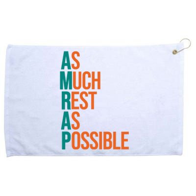 AMRAP As Much Rest As Possible Funny Grommeted Golf Towel