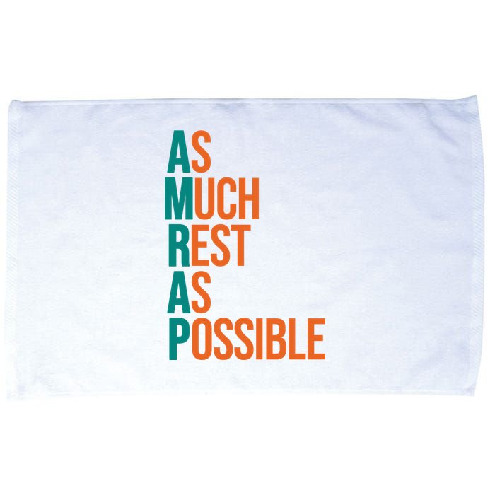 AMRAP As Much Rest As Possible Funny Microfiber Hand Towel