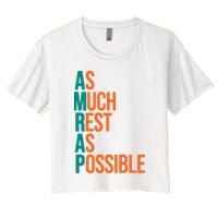 AMRAP As Much Rest As Possible Funny Crop Top
