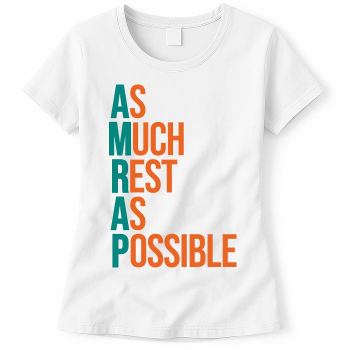 AMRAP As Much Rest As Possible Funny Womens T-Shirt