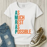 AMRAP As Much Rest As Possible Funny Womens T-Shirt