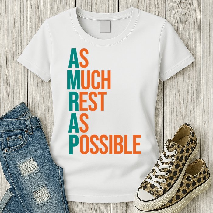 AMRAP As Much Rest As Possible Funny Womens T-Shirt