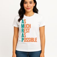 AMRAP As Much Rest As Possible Funny Womens T-Shirt