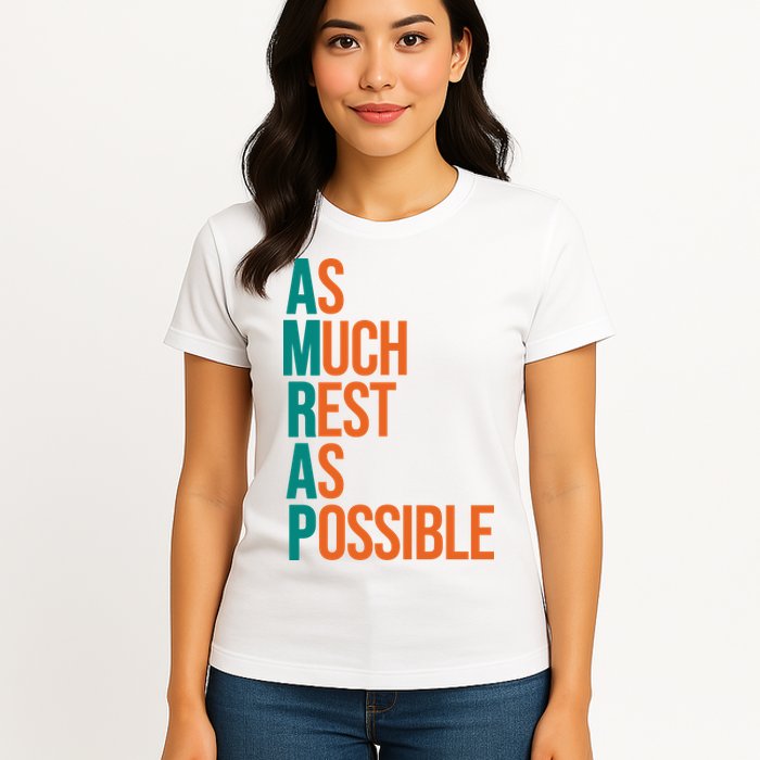 AMRAP As Much Rest As Possible Funny Womens T-Shirt