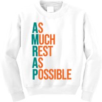 AMRAP As Much Rest As Possible Funny Kids Sweatshirt